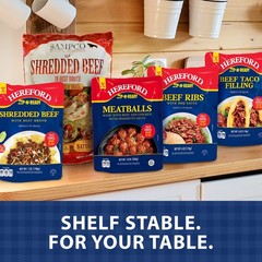 Hereford Beef and Chicken Meatballs with Spaghetti Sauce Pack of 12 Ounce 10