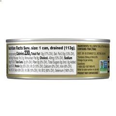 E.V.O.O. Solid Yellowfin/light Tuna in Extra Virgin Olive Oil – 4.5 oz Can Pa…