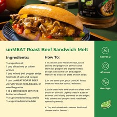 (4 pack) unMEAT Roast Beef Style, 12.7 oz Can