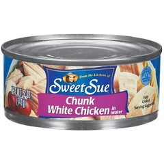 Sweet Sue Chunk 🥪 White Chicken 🍗 in Water, 5 oz Can (Pack of 3)