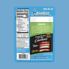 Tuna Creations BOLD Jalapeño Pouch 2.6 oz 12 Pack Wild Caught High Protein