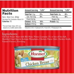 Hormel Chunk Chicken 🌯 Breast, 2 Pack, 10 oz