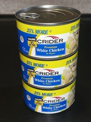 3 Pack Crider Premium Chunky White Chicken 12.5oz per Can