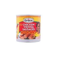 6 Hot & Spicy Jamaican Grace Chicken Vienna Sausage 6 x 140 g
