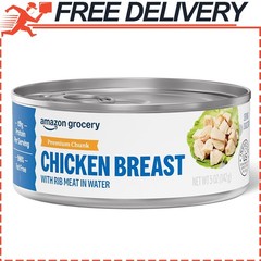 Amazon Grocery, Premium Chunk Chicken Breast with Rib Meat in Water, 5 Oz