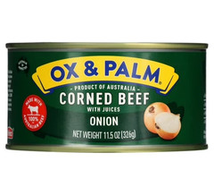 Ox & Palm corned Beef onion Flavored 11.5 oz can……