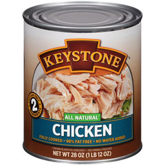 (6 Cans) Keystone Chicken ALL NATURAL – NO PRESERVATIVES – FULLY COOKED 28oz