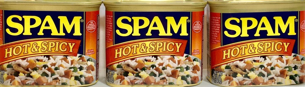 Spam Hot & Spicy Luncheon Meat 12 oz ( Pack of 3 )