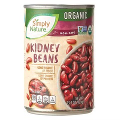 Dakota’s Pride USDA Organic Red Kidney Beans, 15.5 oz Can – Pack of 5
