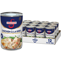 Swanson Canned Chicken a La King with White and Dark Chicken Meat, 10.5 OZ Can (