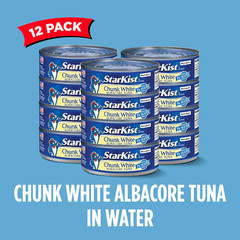 Starkist Chunk White Albacore Tuna in Water – 5 Oz Can (Pack of 12)