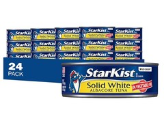 StarKist Solid White Albacore Tuna in Water, 5 oz (24 Pack) Canned Tuna Fish