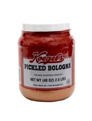 Pickled Bologna Spiced Vinegar 40-oz Plastic Jar Refrigerate After Opening