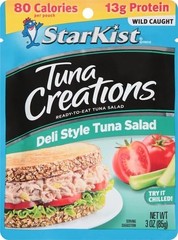 StarKist Tuna Creations Deli Style Tuna Salad Pouch (3 oz) Wild Caught, High Pro