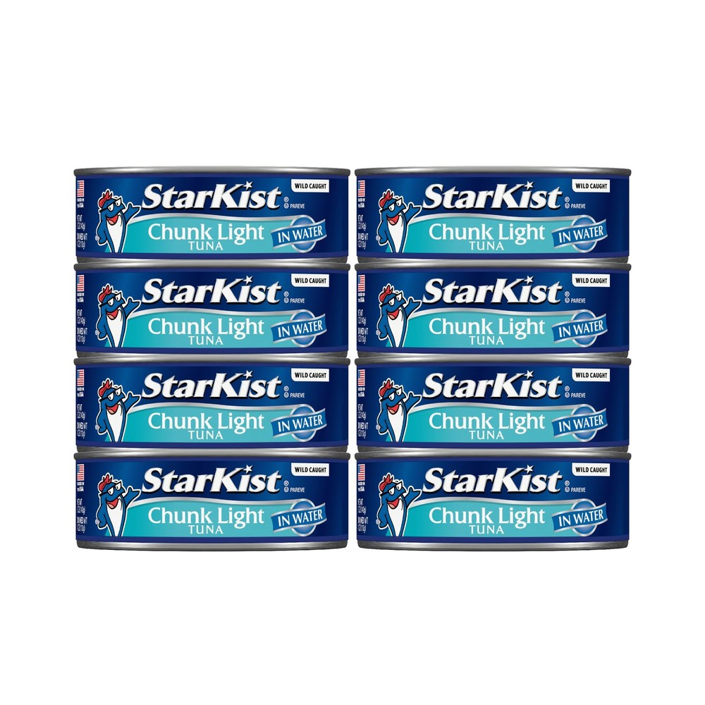 StarKist Chunk Light Tuna in Water, 5 oz (8 Pack) Canned 5 Ounce (Pack of 8)