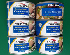 Lot of 6 – 12.5oz Cans Crider & Kirkland Chunk White Chicken 2026-2027 Dates