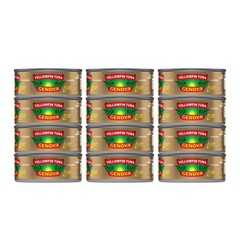 Premium Yellowfin Tuna 5oz Can Pack of 12 Wild Caught Water Packed