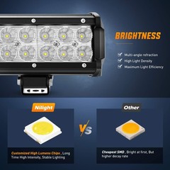 Nilight 36″ 234W LED Light Bar Truck SUV Camper 2Y Warranty