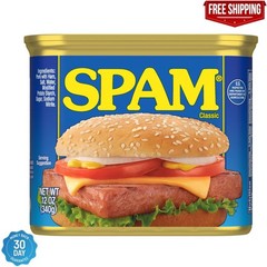 12 Ounce Pack of 12 SPAM Classic Canned Luncheon Meat Fully Cooked 180 Calories