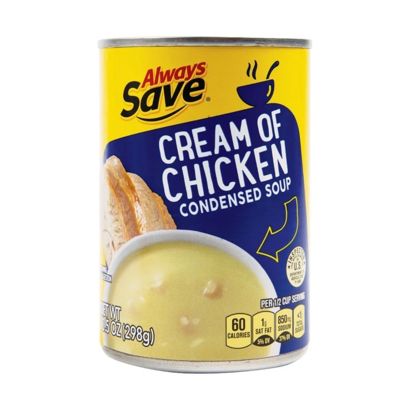 24x Always Save Condensed Creamy Chicken Soup Canned Bulk Case Kitchen New 10.5o
