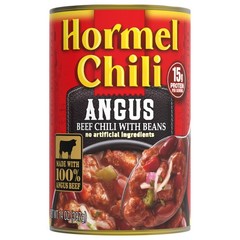 12 Pack Hormel Chili Angus Beef with Beans 14oz Cans Shelf Stable Pantry Stock