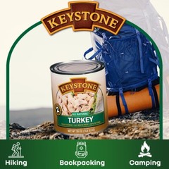 12 Cans – Keystone Meats All Natural Turkey Fully Cooked 28 oz No Preservatives✅