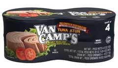 Van Camp’s Yellowfin in Vegetable Oil Tuna (4 x 5 oz) Ecuador
