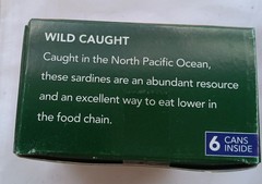 Wild Planet Wild Pacific Sardines 6 x 4.4 Oz Cans in Extra Virgin Olive Oil