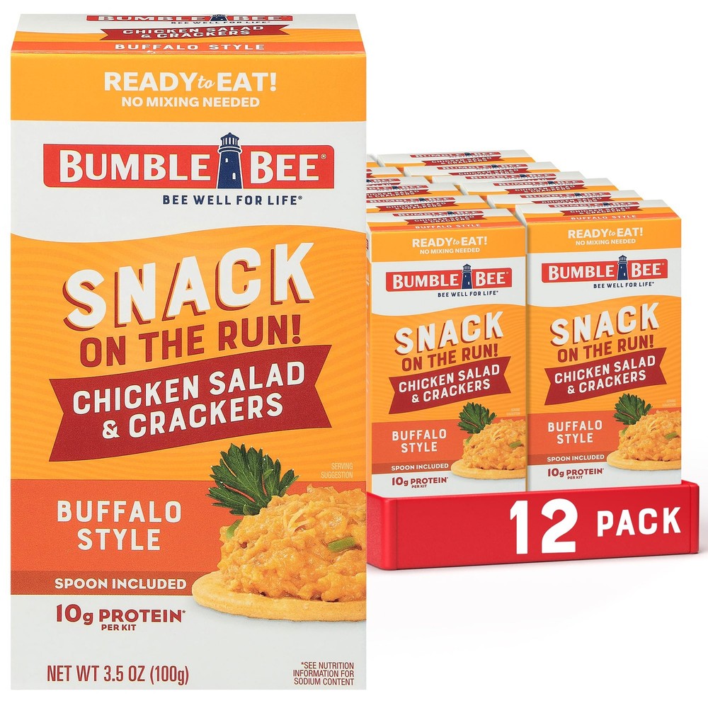 Bumble Bee Snack On The Run Protein Snack Pack Buffalo Chicken Salad with Cr…