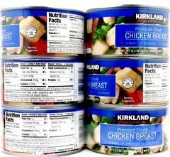 Kirkland Premium Chunk Chicken Breast Extra Lean 12.5oz 12 Cans ~Exp 10/16/2025