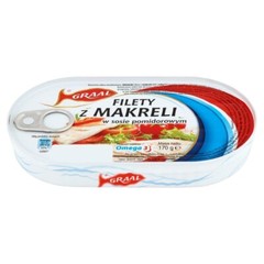 Mackerel Fillet in Tomato Sauce 170g Graal