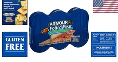 Versatile Star Potted Meat: Ready-to-Eat Chicken & Pork in 3oz Cans (6 Count)
