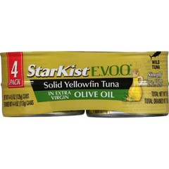 StarKist E.V.O.O. Solid Yellowfin/Light Tuna in Extra Virgin Olive Oil, 4.5 oz