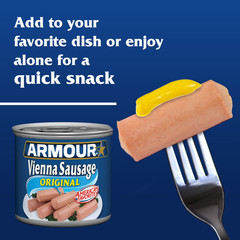 Armour Star Vienna Sausage, Smoked, Canned Sausage, 4.6 Ounce (Pack of 6)