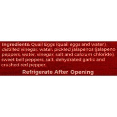 7 Farms Pickled Jalapeno Quail Eggs