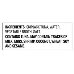 6 Pack Chunk Light Tuna in Water 2.6 oz Pouch Canned Fish Seafood