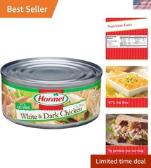 Ready-to-Eat Canned Chicken, 12 Pack of 5 oz – Deliciously Nutritious & Fat-Free