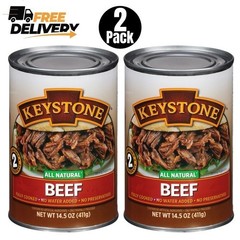 (2 pack) Keystone All Natural Beef, 14.5 oz Can