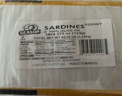 Season Sardines in Olive Oil, 9-count, 4.75 oz Each Total 47.5 oc
