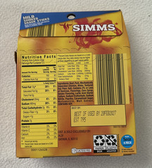 2 Simms Original & Mild Smoked Snack Sticks 28 Total Individual Sticks Sealed