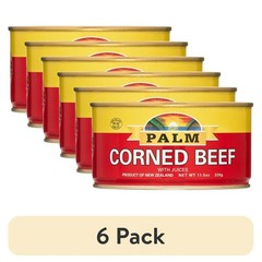 6 Pack Canned Corned Beef Juices 11.5oz Protein Rich Versatile Easy Prep Meals