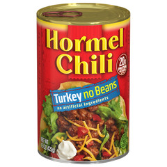 Chili Turkey No Bean Canned Chili, Shelf Stable, 15 Oz Steel Can