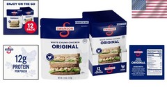 Quick & Easy Swanson White Chunk Chicken – 12 Pouches, 2.6 Oz Each, High Protein
