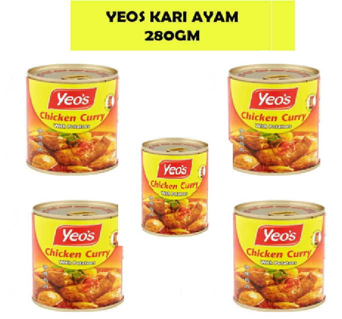 🍛 Yeo’s Chicken Curry – Ready-to-Eat Malaysian Meal (5 Cans Value Pack | Halal