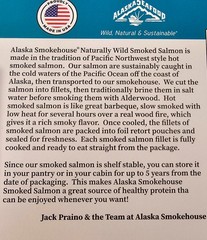 10 Boxes Alaska Smokehouse 8 oz Smoked Wild Salmon Boneless Ready to Eat Fillet