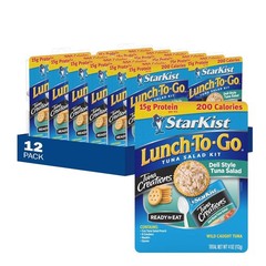 Tuna Creations Deli Style Tuna Salad Pouch, 4.0 oz Kit, 12 Pcs