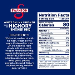 Swanson Hickory Smoked🔥BBQ, Fully Cooked Chicken 🍗 2.6 OZ (12 Pack)