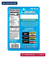 Starkist Tuna Creations Deli Style Tuna Salad Pouch (3 Oz – 12 Pack) Wild Caught