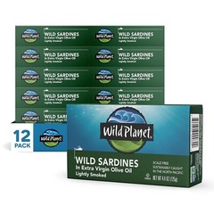 Wild Sardines in Extra Virgin Olive Oil, Lightly Smoked, Tinned Fish, Sustain…