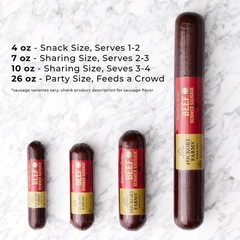 Hickory Farms Signature Beef Summer Sausage – 3 Pack | 100% Beef – Gluten Free